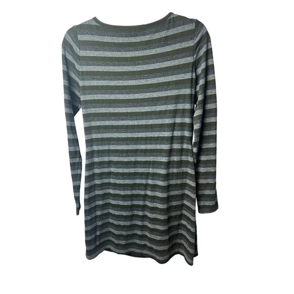 Dita Striped Long Sleeve Cotton-Blend Mini Dress – Women’s Size M - Picture 3 of 5